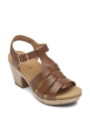 Rockport Vivianne Woven Brown Sandals - Image 2 of 5