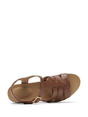 Rockport Vivianne Woven Brown Sandals - Image 4 of 5
