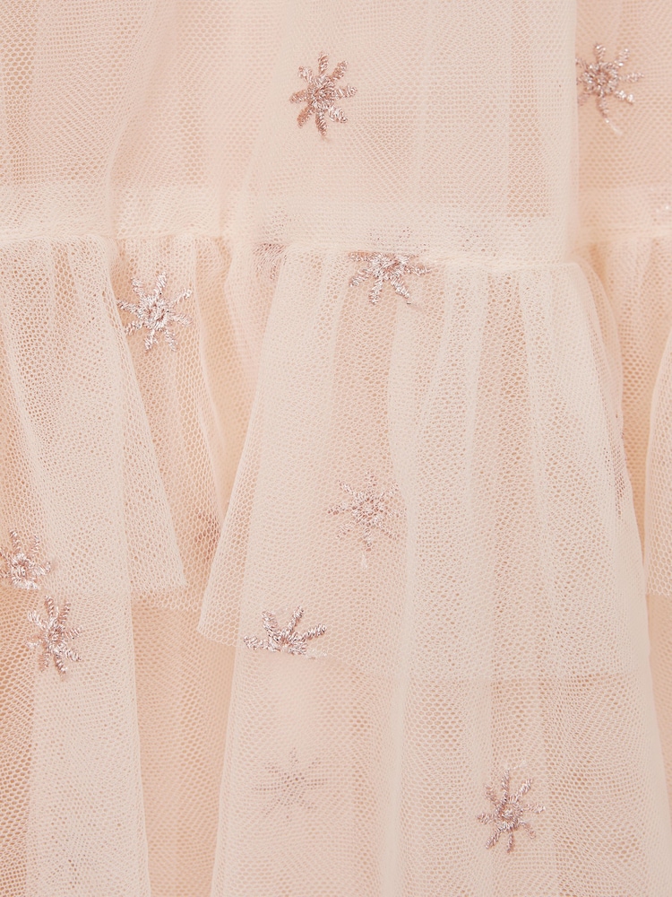 Reiss Pale Pink Fifi 9-12 yrs Tulle Embroidered Dress - Image 6 of 6