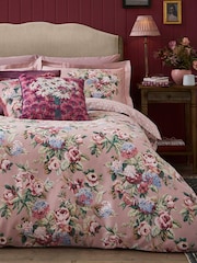 Laura Ashley Mulberry Purple Pembrey 100% Cotton Duvet Cover And Pillowcase Set - Image 1 of 6