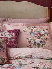 Laura Ashley Mulberry Purple Pembrey 100% Cotton Duvet Cover And Pillowcase Set - Image 2 of 6