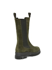 Celtic & Co. Tall Green Chunky Chelsea Boots - Image 3 of 7