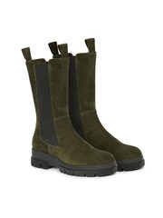 Celtic & Co. Tall Green Chunky Chelsea Boots - Image 4 of 7