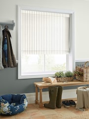 Laura Ashley Grey Candy Stripe Made To Measure Roman Blinds - Image 5 of 6