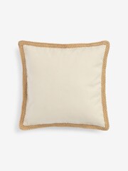 Natural Sorrento Jute Edge Indoor/Outdoor 43 x 43cm Cushion - Image 3 of 5