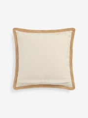 Natural Sorrento Jute Edge Indoor/Outdoor 43 x 43cm Cushion - Image 4 of 5