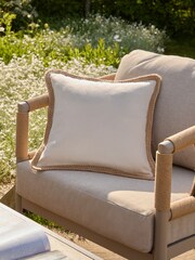 Natural Sorrento Jute Edge Indoor/Outdoor 43 x 43cm Cushion - Image 5 of 5