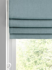 Riviera Blue Abbott Made To Measure Roman Blinds - Image 2 of 6
