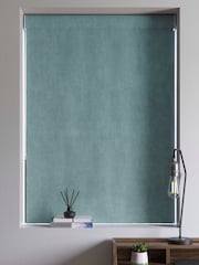 Riviera Blue Abbott Made To Measure Roman Blinds - Image 5 of 6
