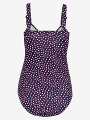 JoJo Maman Bébé Navy Blue & White Spot Spot Maternity Swimsuit - Image 4 of 4