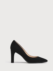 LK Bennett Black Suede Tess Courts - Image 1 of 4