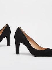 LK Bennett Black Suede Tess Courts - Image 3 of 4