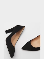 LK Bennett Black Suede Tess Courts - Image 4 of 4
