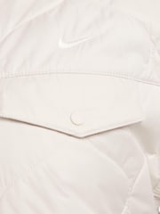 Nike White Sportswear Essentials Quilted Trench Coat - Image 9 of 9