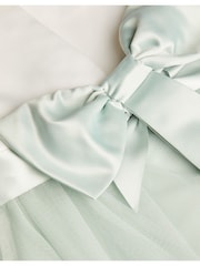Monsoon Green Tulle Baby Bridesmaid Dress - Image 3 of 3