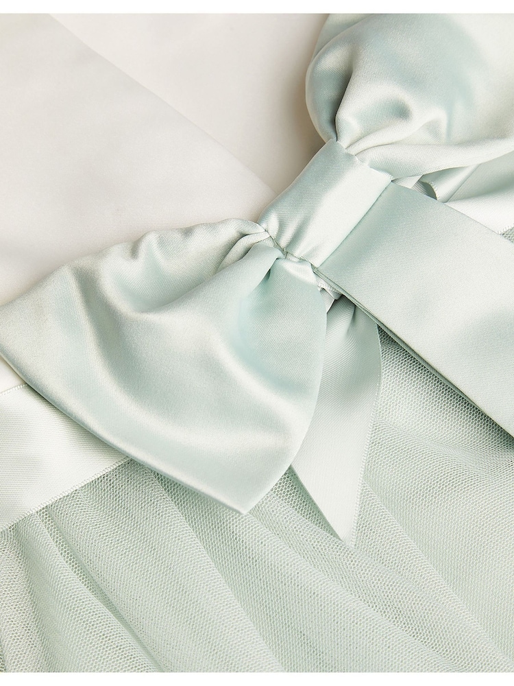 Monsoon Green Tulle Baby Bridesmaid Dress - Image 3 of 3