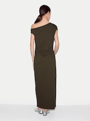 Jigsaw Green Asymmetric Neck Dress - Image 4 of 5