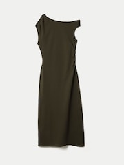 Jigsaw Green Asymmetric Neck Dress - Image 5 of 5