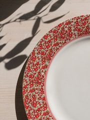 Laura Ashley Set of 4 Green Stockbridge Green Plates 26cm - Image 2 of 3