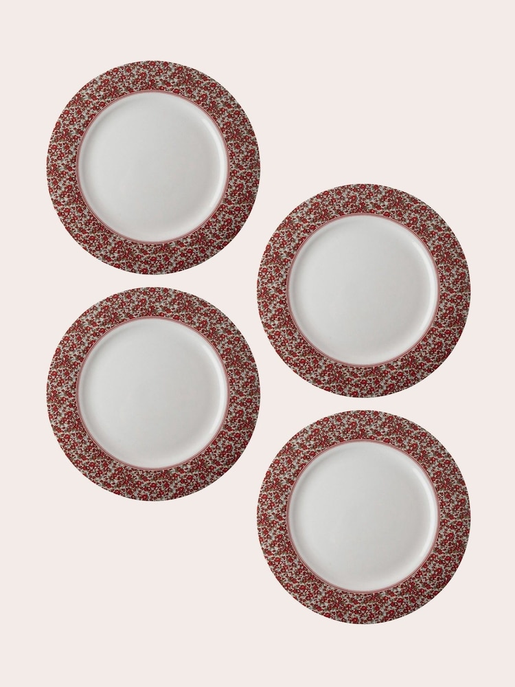 Laura Ashley Set of 4 Green Stockbridge Green Plates 26cm - Image 3 of 3