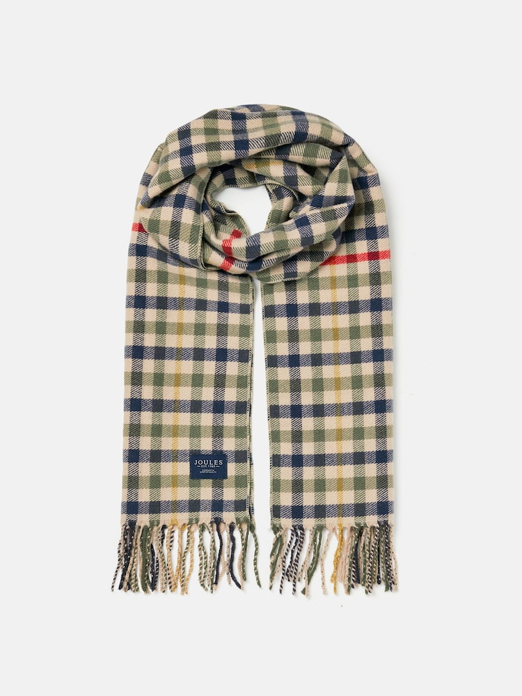 Joules Langtree Checked Scarf - Image 3 of 5