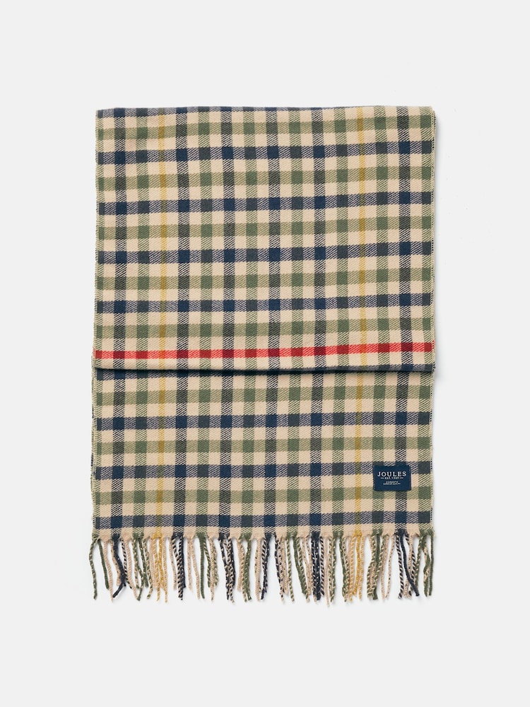 Joules Langtree Checked Scarf - Image 4 of 5