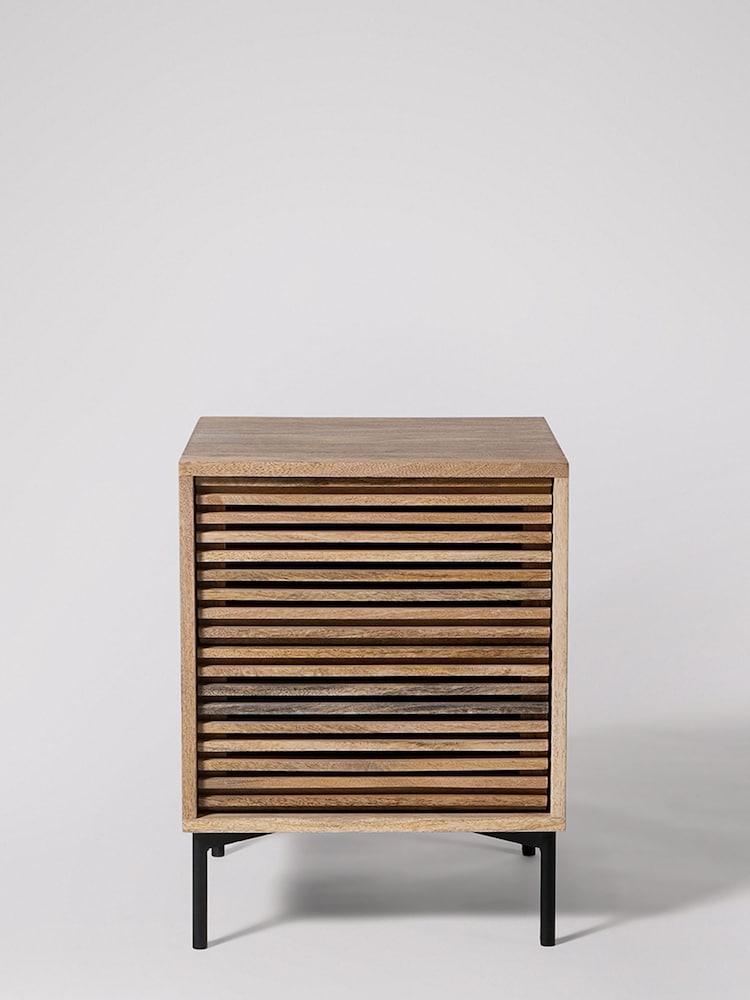 Swoon Natural Weaving Bedside Table - Image 2 of 6