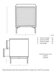 Swoon Natural Weaving Bedside Table - Image 6 of 6