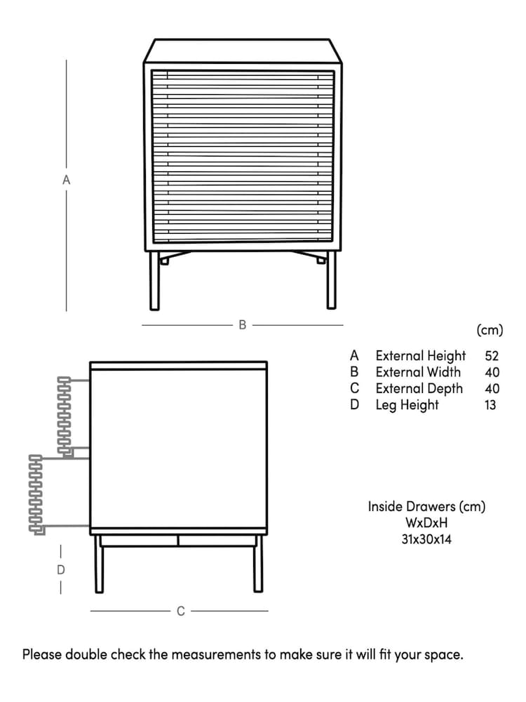 Swoon Natural Weaving Bedside Table - Image 6 of 6
