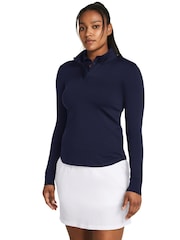 Under Armour Navy Blue/White Golf Play Off 1/4 Zip Sweat Top - Image 1 of 3