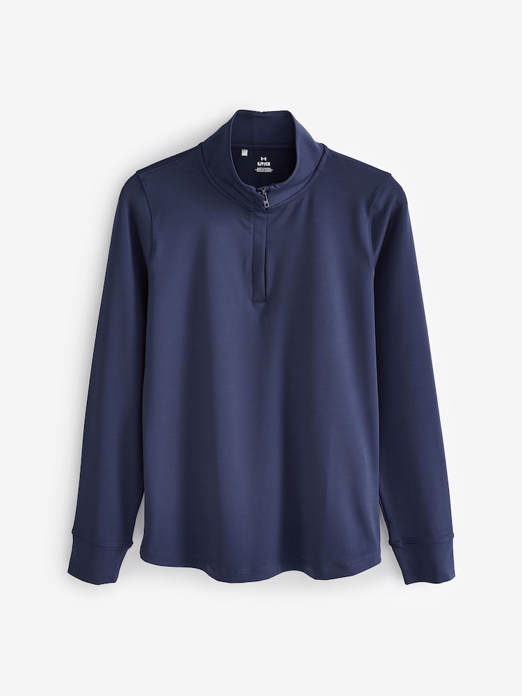 Under Armour Navy Blue/White Golf Play Off 1/4 Zip Sweat Top - Image 3 of 3