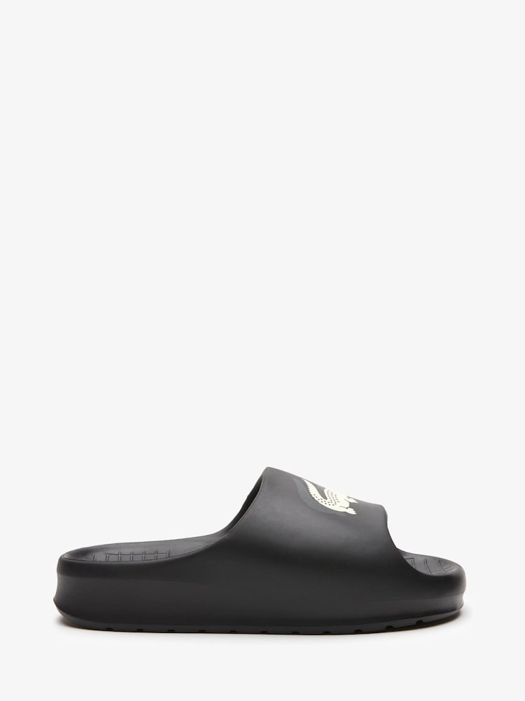 Lacoste Serve 2 Black Sliders - Image 2 of 5