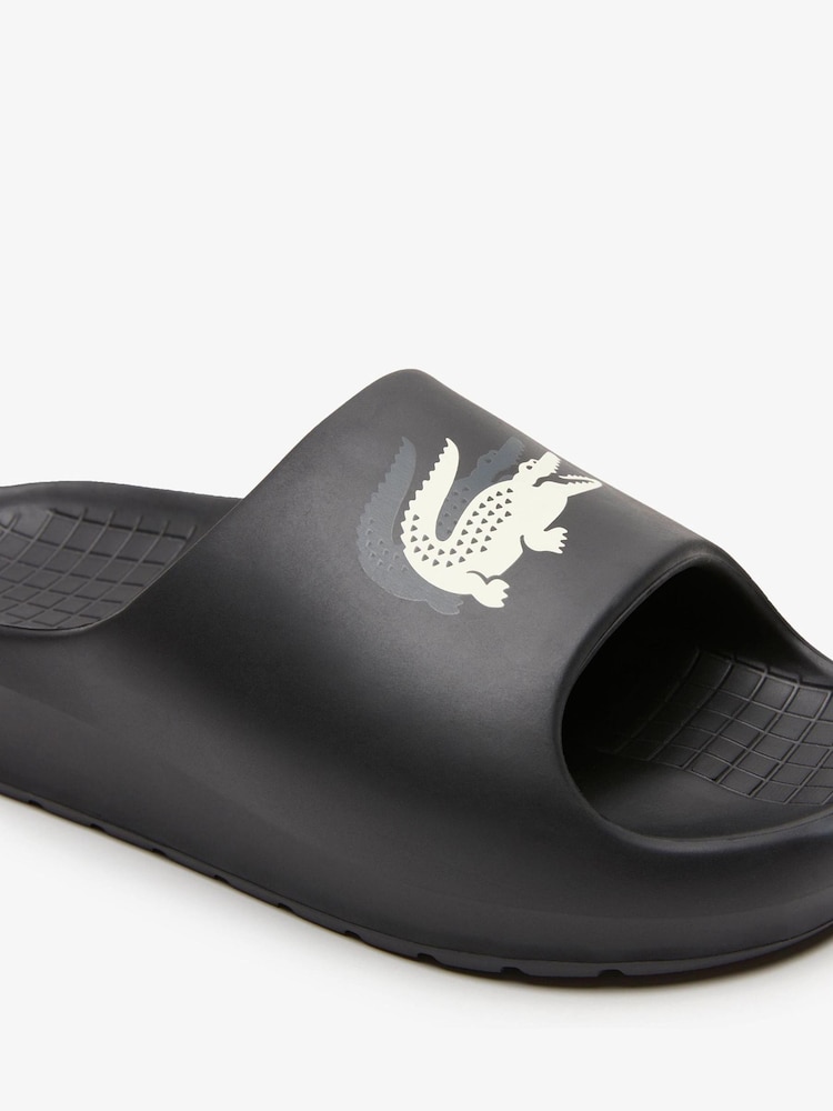 Lacoste Serve 2 Black Sliders - Image 5 of 5