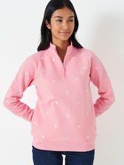 Crew Clothing Company Blue Stripe Cotton Casual Sweatshirt - Image 1 of 5