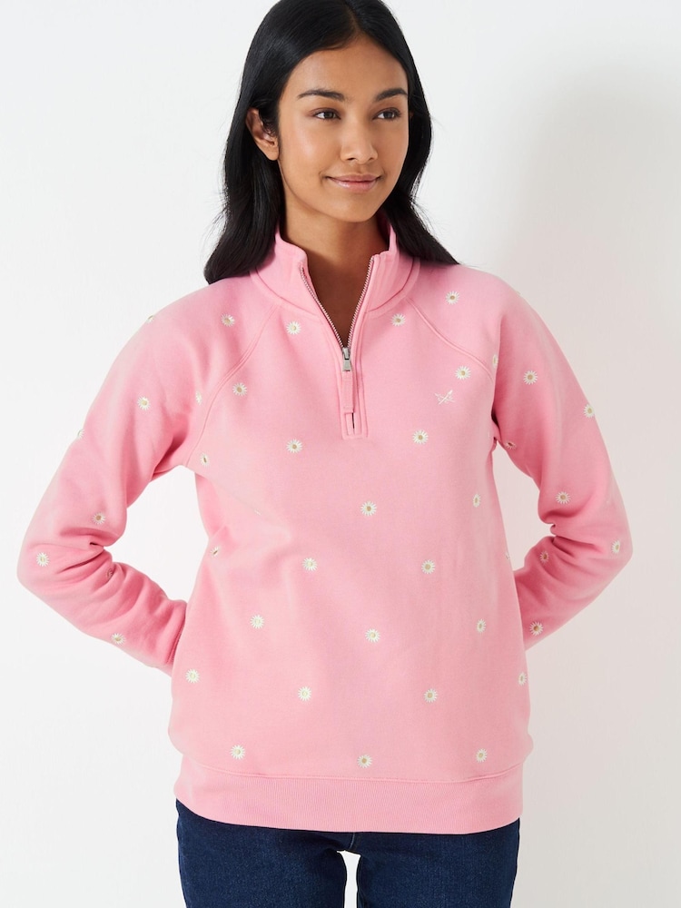 Crew Clothing Company Blue Stripe Cotton Casual Sweatshirt - Image 1 of 5