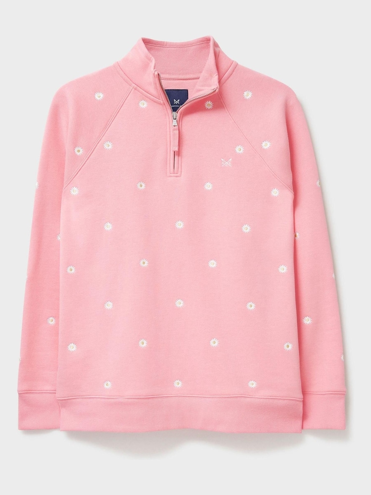 Crew Clothing Company Blue Stripe Cotton Casual Sweatshirt - Image 5 of 5