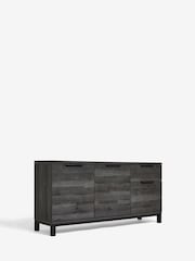 Black Bronx Oak Effect Large Sideboard - Image 8 of 12