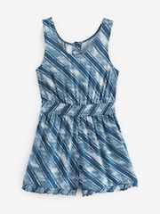 Blue/White Tie Dye Playsuit (3-16yrs) - Image 3 of 4