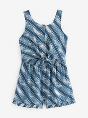 Blue/White Tie Dye Playsuit (3-16yrs) - Image 4 of 4