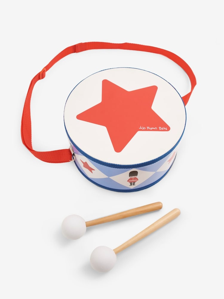 JoJo Maman Bébé Wooden Toy Drum - Image 2 of 3