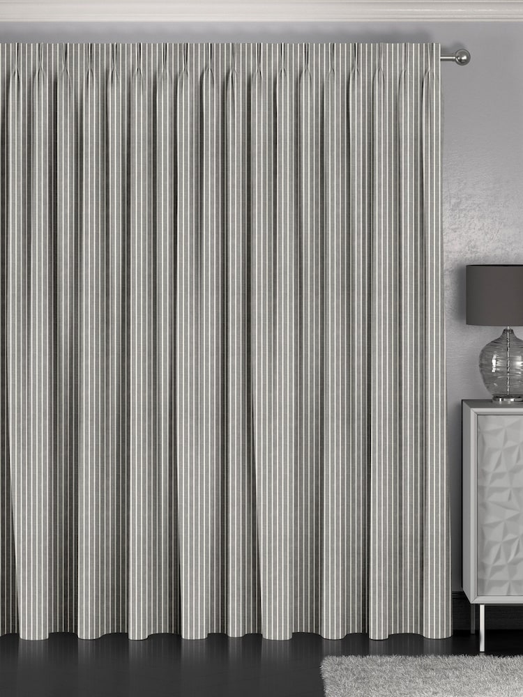Black Franklin Made To Measure 100% Cotton Curtains - Image 2 of 9