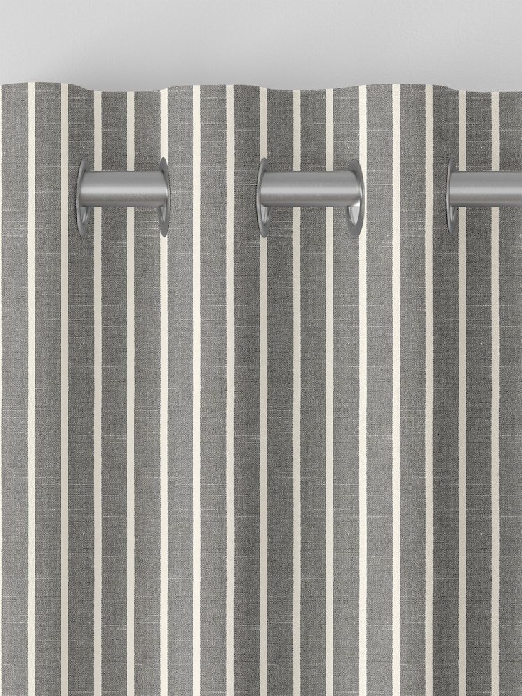 Black Franklin Made To Measure 100% Cotton Curtains - Image 7 of 9