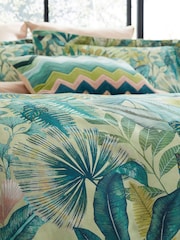 Harlequin Green Floreana 100% Cotton Duvet Cover - Image 3 of 3