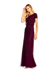 Adrianna Papell Blouson Beaded Dress - Image 4 of 4