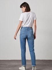 FatFace Blue Mom Jeans - Image 2 of 4