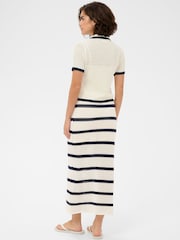Kaffe Cream KAbrianna Collar Knit Cardigan - Image 2 of 6