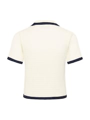 Kaffe Cream KAbrianna Collar Knit Cardigan - Image 6 of 6