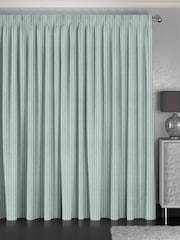 Teal Blue Franklin Made To Measure 100% Cotton Curtains - Image 2 of 9
