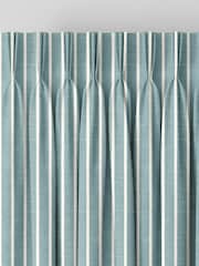 Teal Blue Franklin Made To Measure 100% Cotton Curtains - Image 5 of 9