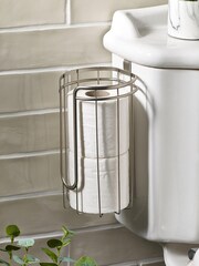 Chrome Over Cistern Toilet Roll Holder - Image 1 of 3